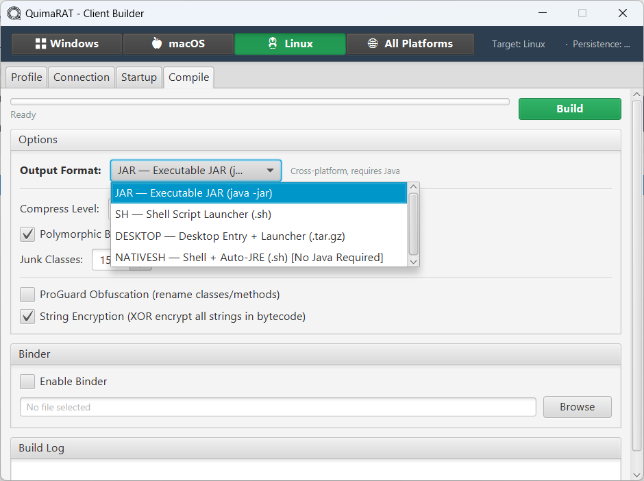 Linux Output Formats